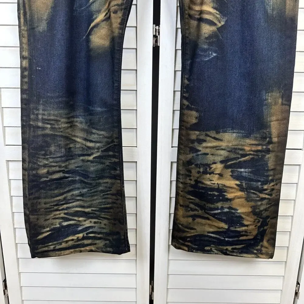 Robin's Jean Style D5696 Long Flap‎ Gold Coated Crystal Embellished Size 40x31